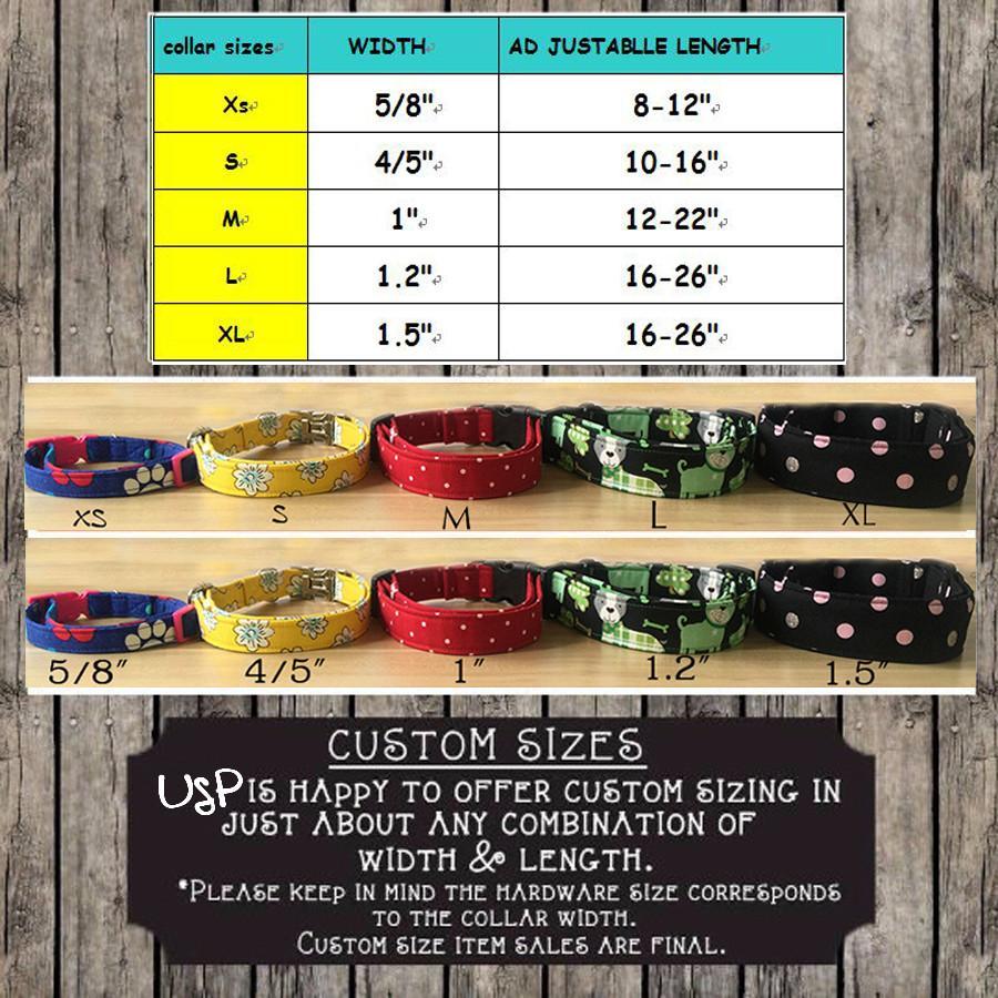 Stars and stripes dog collar and leash set with bow tie