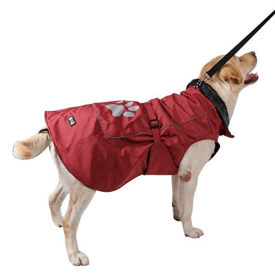 Waterproof & Reflective Dog Fur Collar Jacket