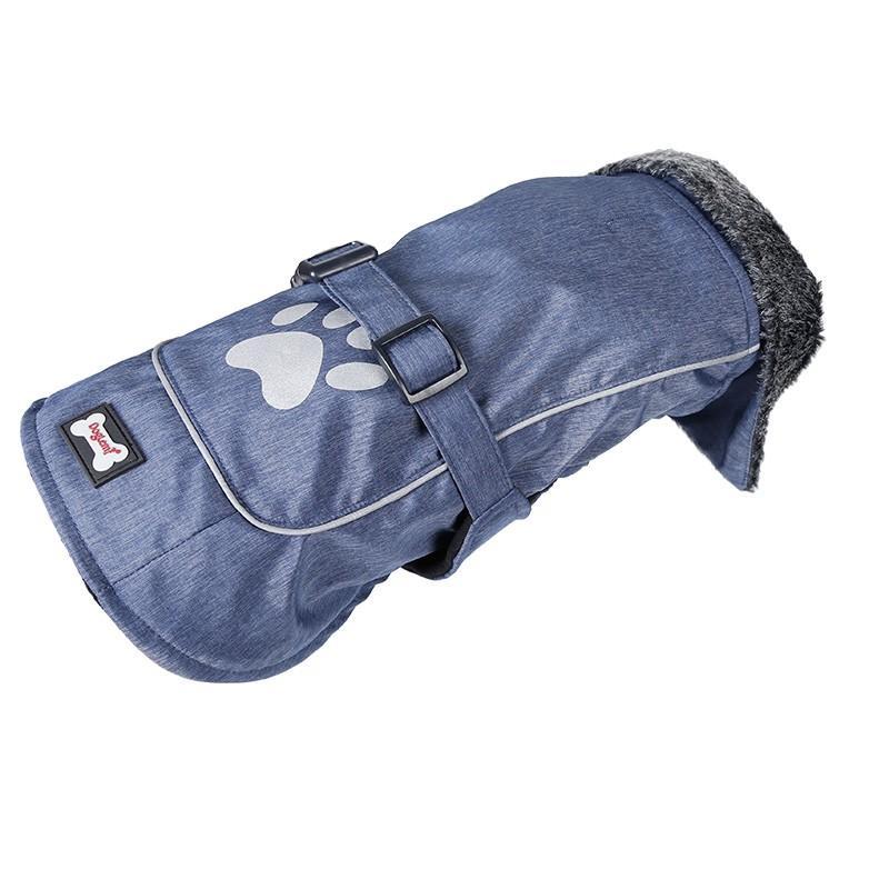 Waterproof & Reflective Dog Fur Collar Jacket