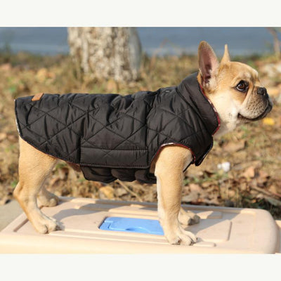 Waterproof Reversible Dog Jacket Designer Warm Plaid Winter Dog Coats Pet Clothes Elastic Small to Large Dog Clothes Winter