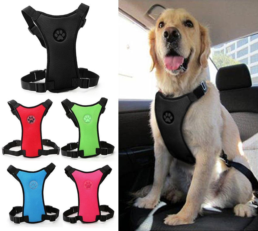 Soft Nylon Mesh Dog Car Seat Harness
