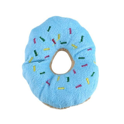 Donut Dog Plush Squeaky Chew Toy