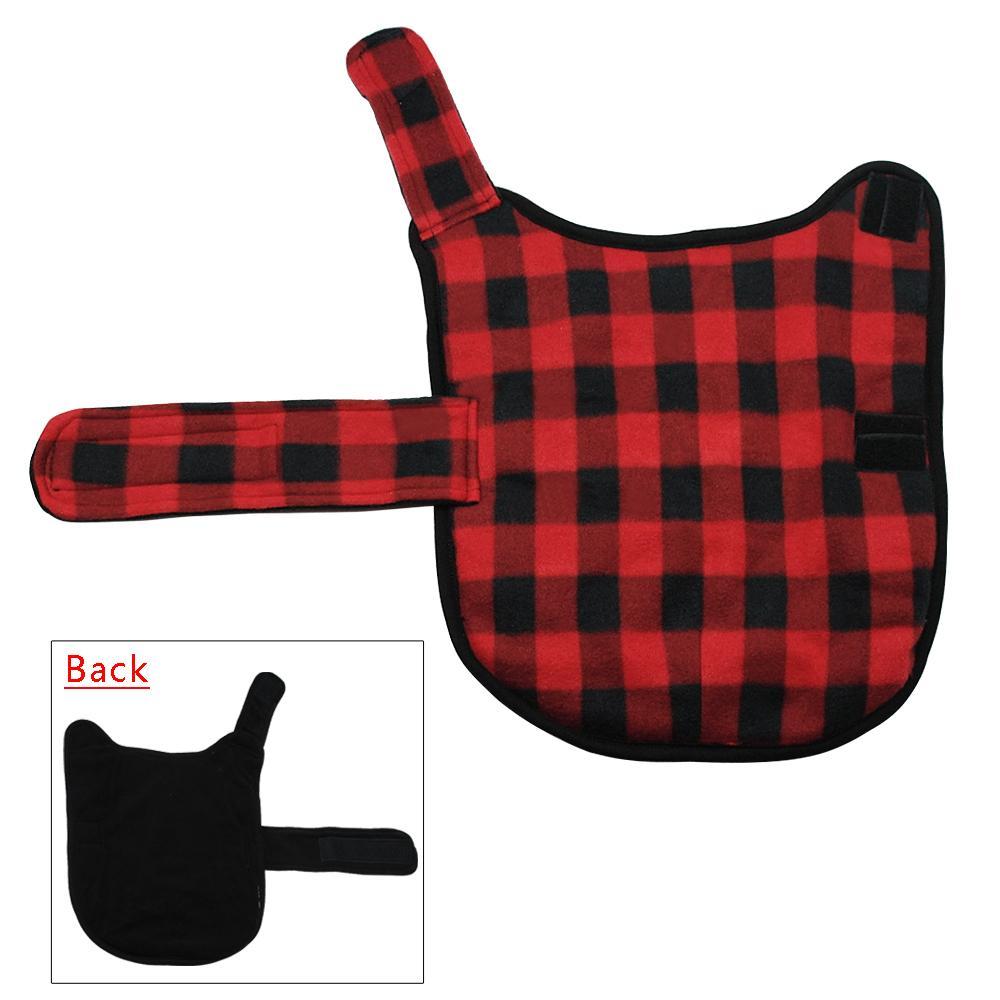 Buffalo Plaid Winter Dog Jacket Warm Fleece