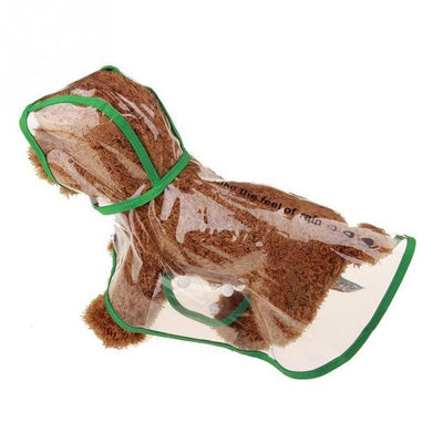 Pet Transparent Hooded Raincoat for Small Dogs (Bonus Dog Boots)