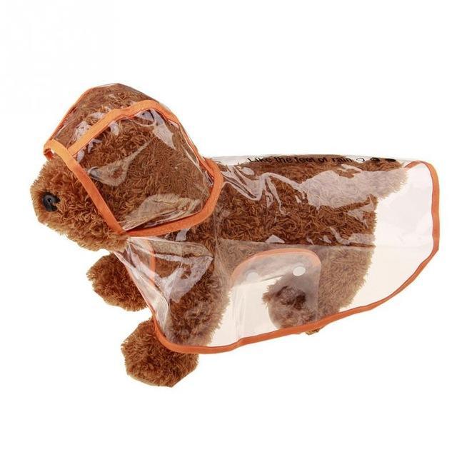 Pet Transparent Hooded Raincoat for Small Dogs (Bonus Dog Boots)