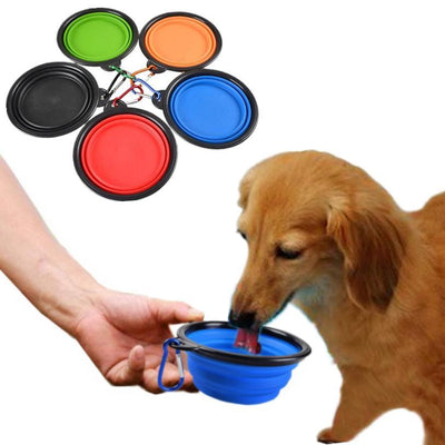 Premium Quality Collapsible Silicone Travel Pet Bowl Duo
