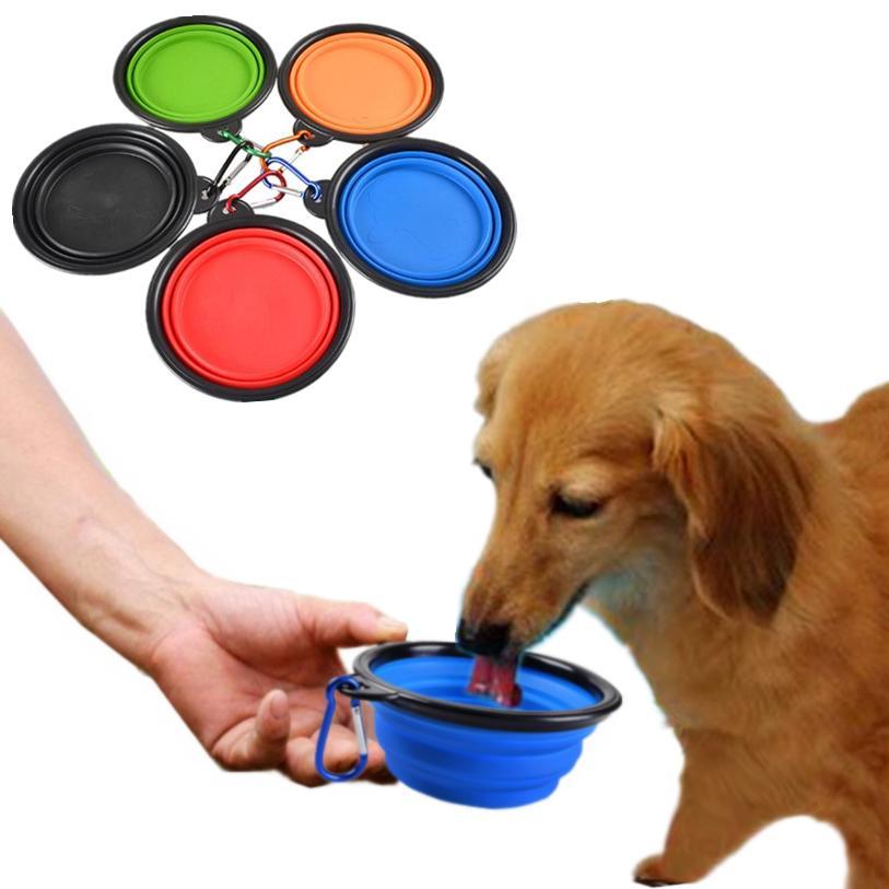 Premium Quality Collapsible Silicone Travel Pet Bowl Duo