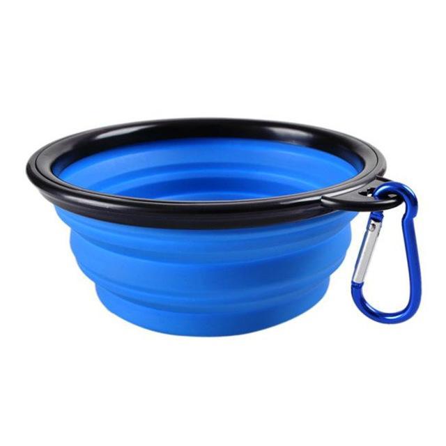 Premium Quality Collapsible Silicone Travel Pet Bowl Duo