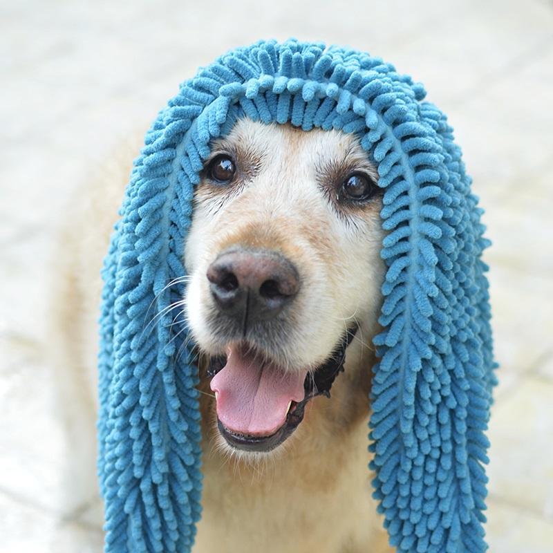 Super Absorbent Quick Dry Microfiber Chenille Dog Towel