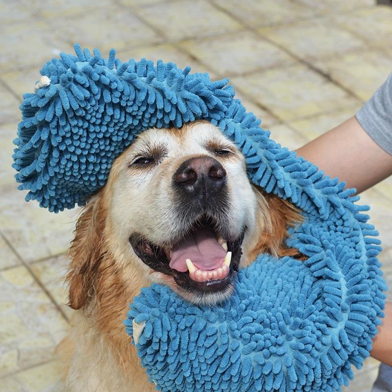 Super Absorbent Quick Dry Microfiber Chenille Dog Towel