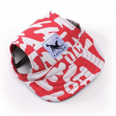 TAILUP Print Baseball Dog Hat for Small Dogs