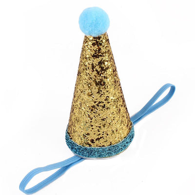 Sequin Pet Crown & Bow Tie Dog Birthday Hat