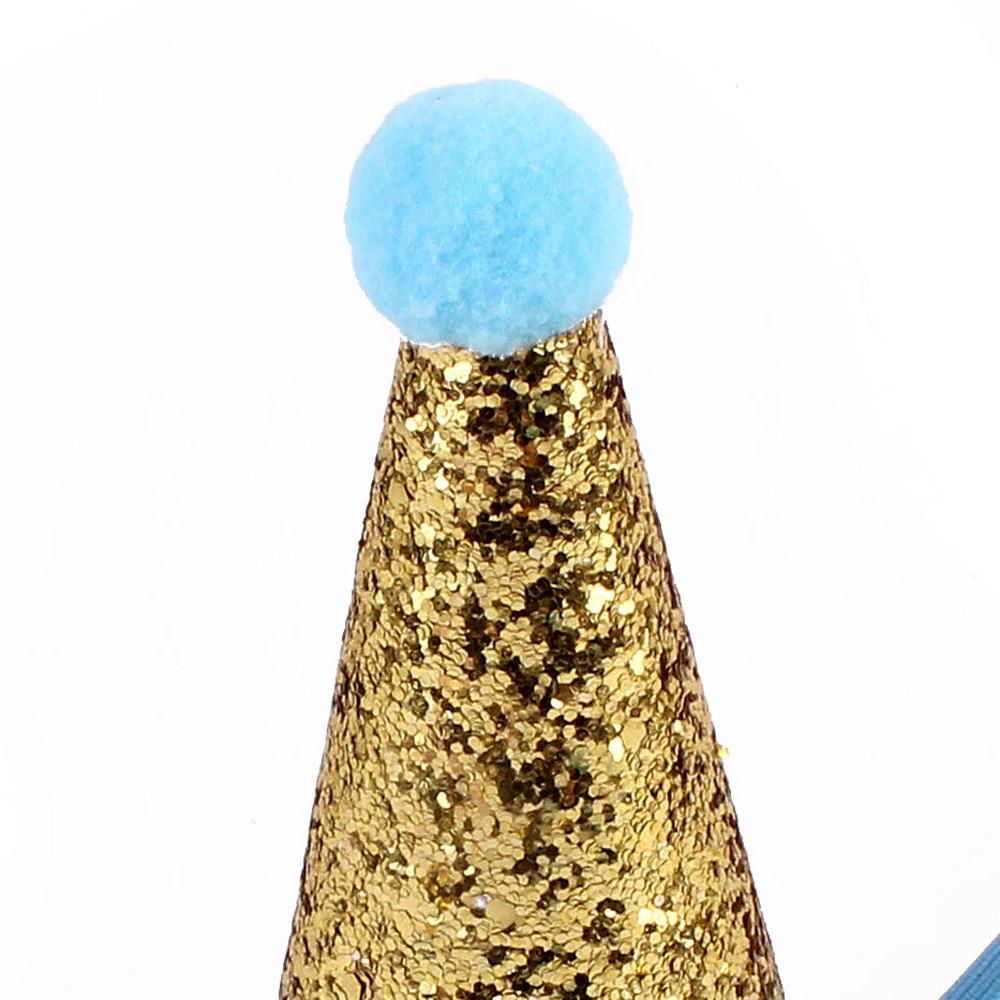 Sequin Pet Crown & Bow Tie Dog Birthday Hat